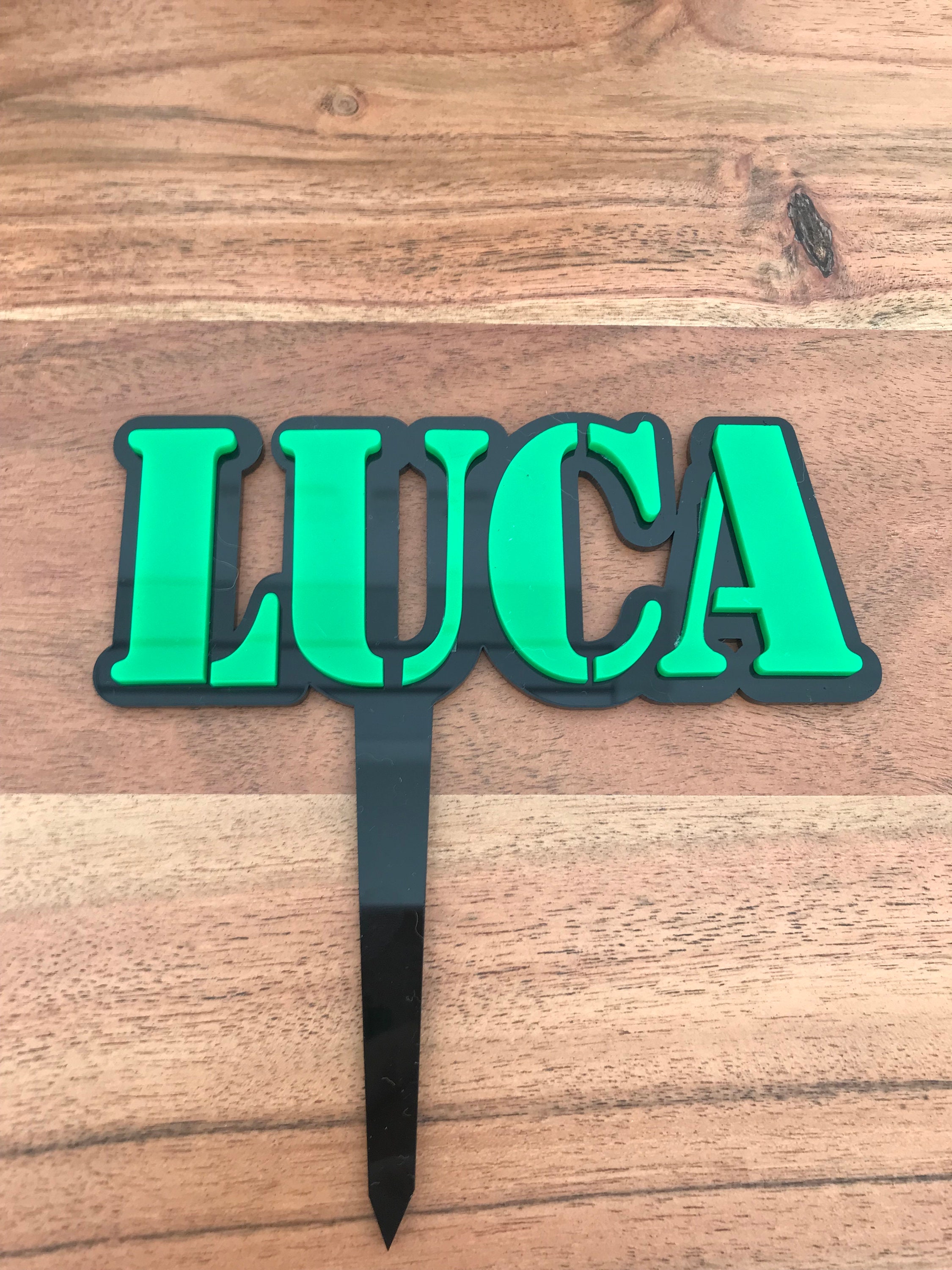 Boys Cake Topper Acrylic Cake Topper Name Number Cake Etsy