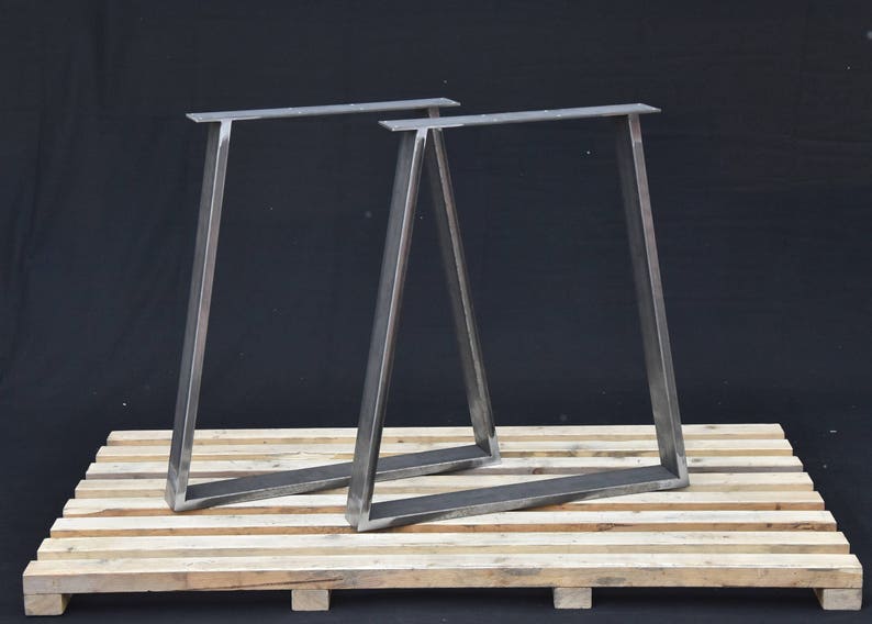 Metal Table Legs, Trapezoid Steel Table Legs, Kitchen Table Legs, Powder Coated Legs, SET of 2, IN STOCK imagem 3