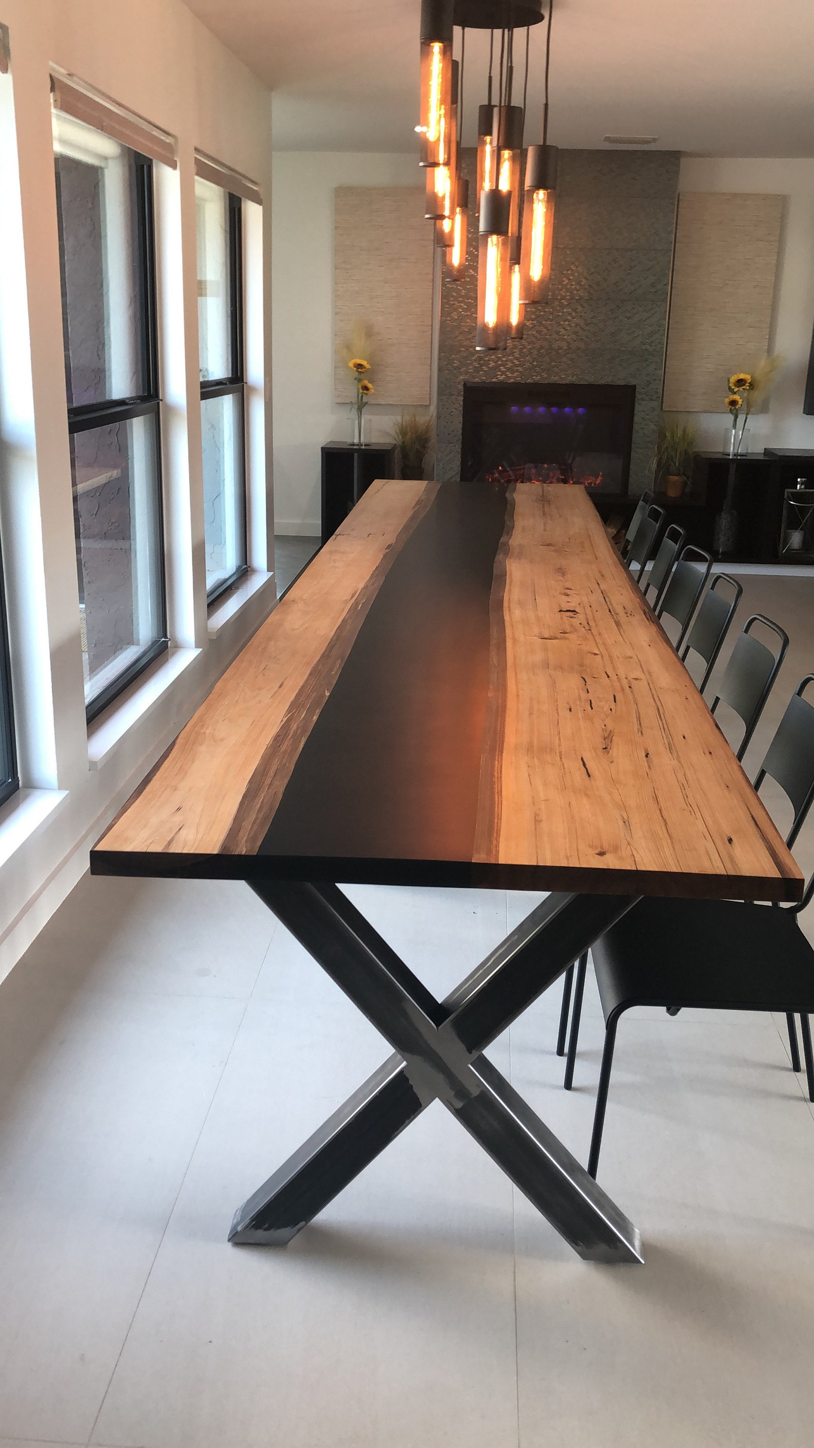 Metal Dining Table Legs. Heavy Duty Steel Table Legs set of 2 Etsy