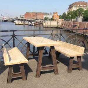 A-shaped Table Legs, Industrial I-beam Metal Desk Legs, Steel Trapezoid Bench Legs, Kitchen Table Legs SET of 2