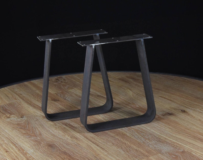 2 X Trapezoid Table Legs Dining Pedestals in Industrial Etsy