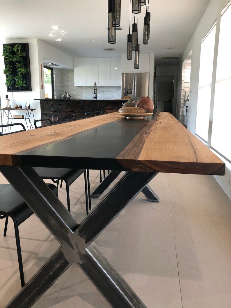 Metal Dining Table Legs. Heavy Duty Steel Table Legs set of 2 Etsy