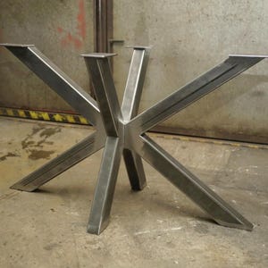 Metall Esstisch Basis, Spinnen Stahl Esstisch Basis, moderne Metall Tisch Basis für rechteckige Tischplatte, Mid Century Tisch Basis