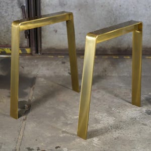 Minimalist Gold Desk Legs, Steel Table Runners, Modern Coffee Table Legs, Metal Dining Table Legs , Modern Steel Table Legs, IN STOCK