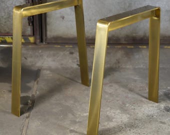 Minimalist Gold Desk Legs, Steel Table Runners, Modern Coffee Table Legs, Metal Dining Table Legs , Modern Steel Table Legs, IN STOCK