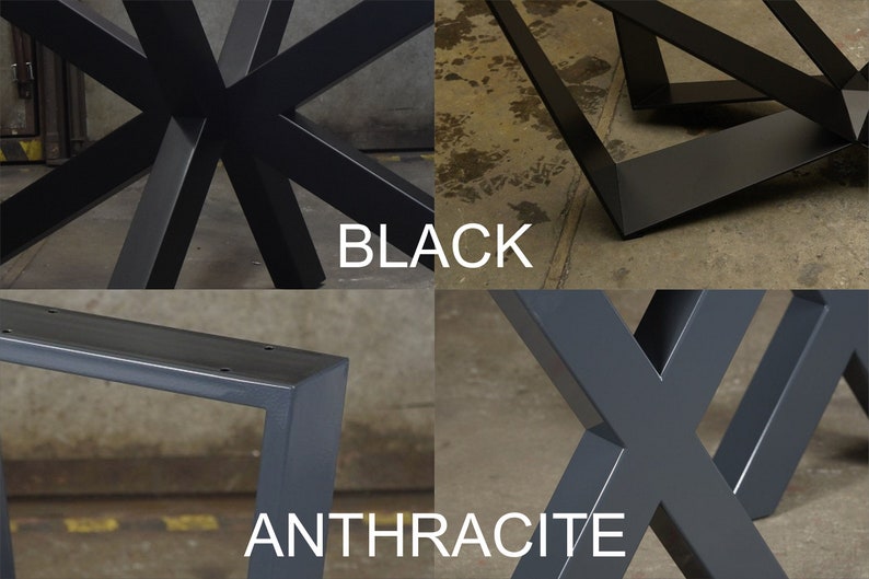 Metal Table Legs, Trapezoid Steel Table Legs, Kitchen Table Legs, Powder Coated Legs, SET of 2, IN STOCK imagem 9