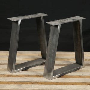 Steel Bench Legs, Coffee Table Legs, Metal table legs, Trapezoid  Bench legs , Coffee Table Base,  SET(2), IN STOCK