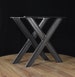 Metal table legs,  X Shape Metal Table legs, Industrial Steel Legs, Table base, Bench Legs,  SET of 2, IN STOCK 