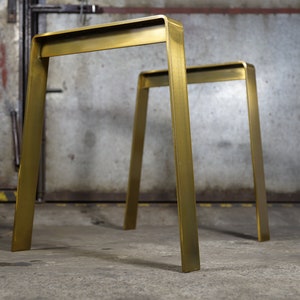 Iron Legs for Live Edge, Metal Dining Table Legs (set of 2). Modern Steel Table Legs. Industrial Table Base., IN STOCK