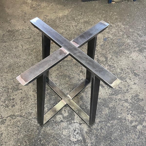 Industrial style table base, Dining table leg for ROUND table top, Steel table leg, Dining table leg, Kitchen table leg/ Round