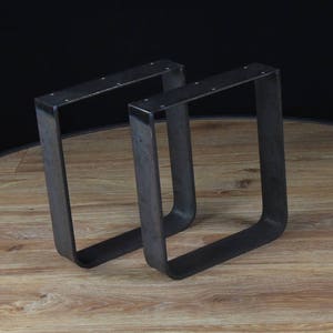 Metal Table Legs, U Shape Legs, Coffee Table Legs, Iron table legs,  SET of 2