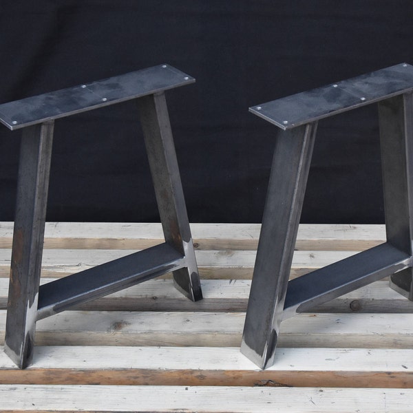 Tischbeine aus Metall, A-Form-Beine, Stahlbankbeine, Couchtischbeine, Metallbeine, Schreibtischbeine SET(2)