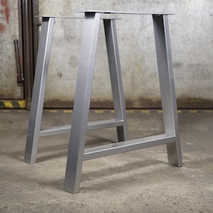 Dining Table Legs. A Shape Industrial Steel Metal Dining Table Legs, Heavy Duty Steel Table Legs (set of 2 legs, 28&quot; = 71 cm). IN STOCK
