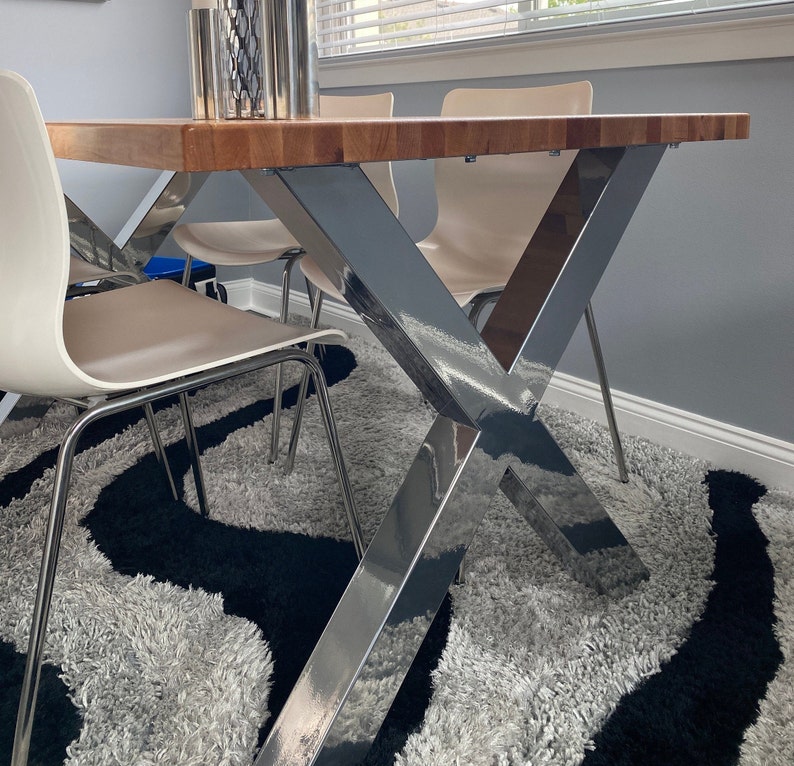 Metal Dining Table Legs. Heavy Duty Steel Table Legs set of 2 Etsy