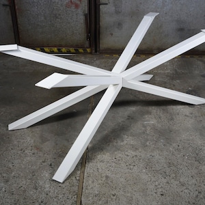 Metal  Dining Table Base, Conference Table Base, Steel Spider Shape Table Legs For Large Table Top , Heavy Duty Base Ideal For Wood