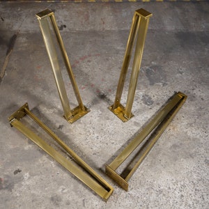 Handmade Metal Legs (set of 4 pcs) | Desk Legs, Dining Table Legs, Furniture Legs