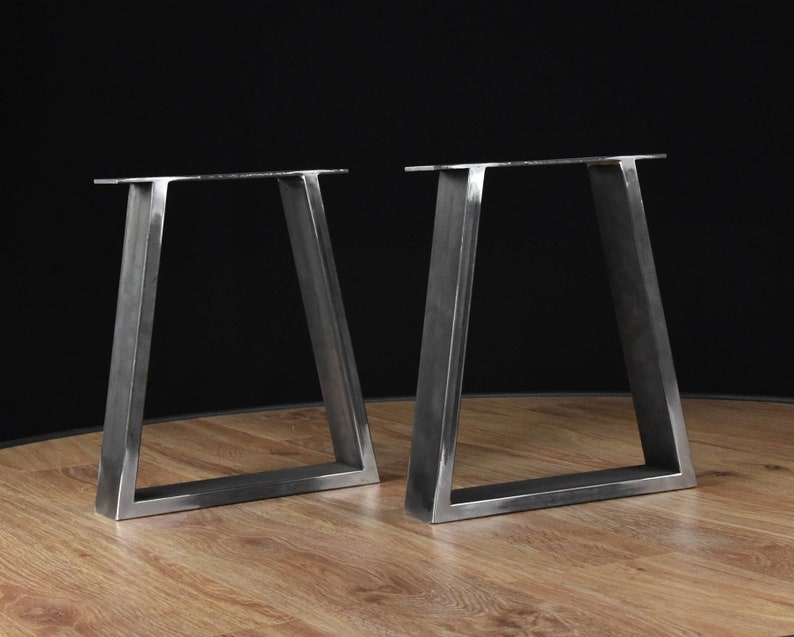 Metal Table Legs, Trapezoid Steel Table Legs, Kitchen Table Legs, Powder Coated Legs, SET of 2, IN STOCK imagem 6