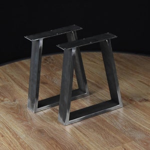 Metal Table Legs, Trapezoid Steel Table Legs, Kitchen Table Legs, Powder Coated Legs, SET of 2, IN STOCK imagem 5