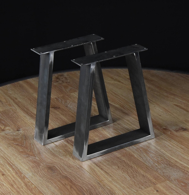 Metal Table Legs, Trapezoid Steel Table Legs, Kitchen Table Legs, Powder Coated Legs, SET of 2, IN STOCK imagem 5