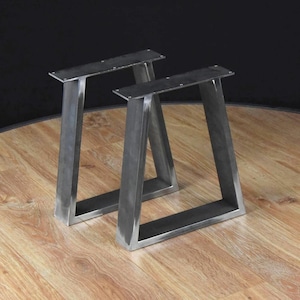 Minimalist Furniture Legs, Steel Bench Legs, Coffee Table Legs, Metal table legs, Trapezoid  Bench legs , Coffee Table Base,