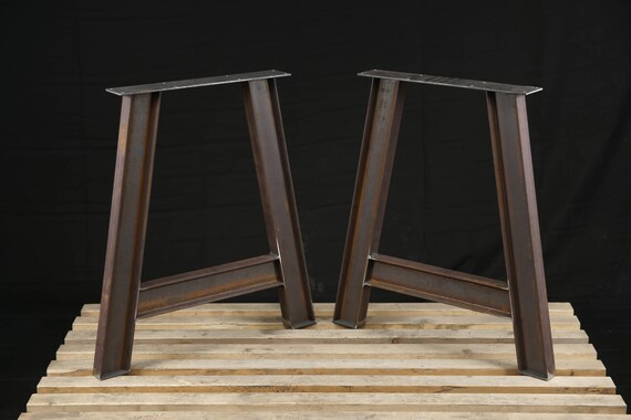 Metal Dining Table Legs Heavy Duty Steel Table Legs Iron Etsy