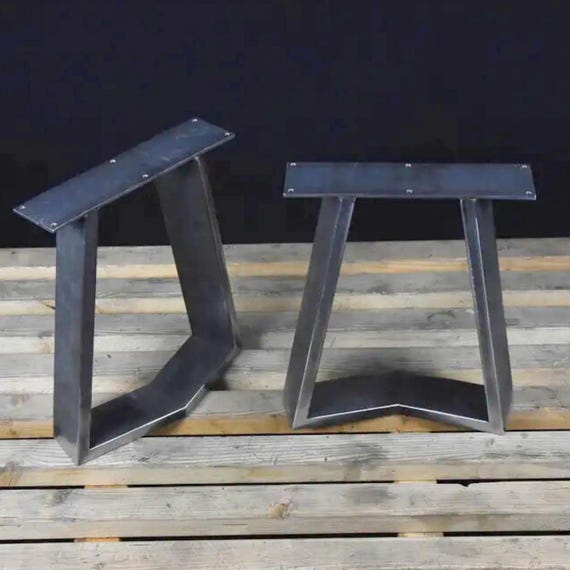 Patas de banco de metal, patas de mesa de centro de acero plano de 15 x Patas de banco de metal, patas de mesa de centro de acero plano de 15 x