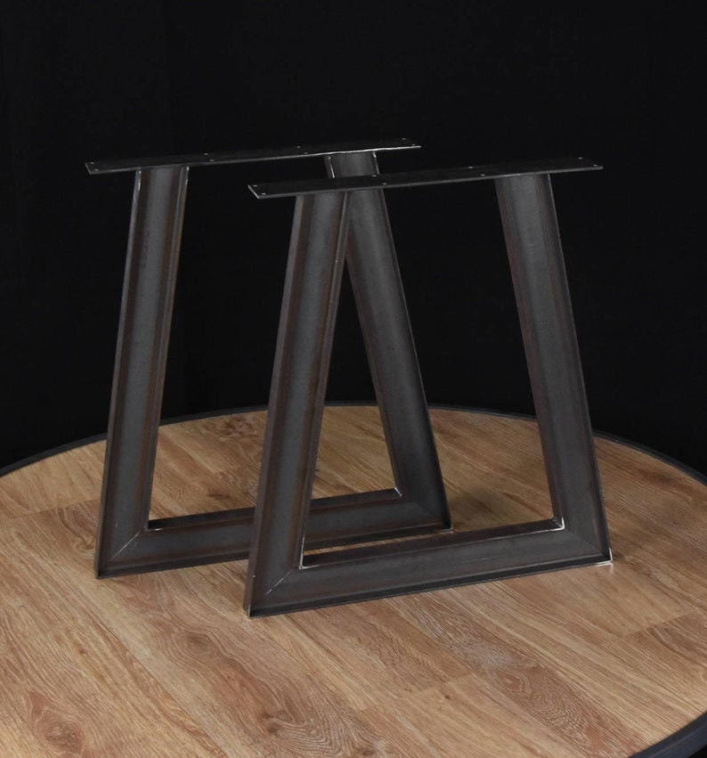 Metal Coffee Table Legs Trapezoid Coffee Table Legs Steel Etsy