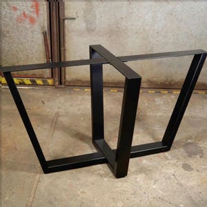 Modern Metal Dining Table Base, Steel Table Base Perfect For Wood Top,  Contemporary Table Legs, Minimalistic Furniture Legs