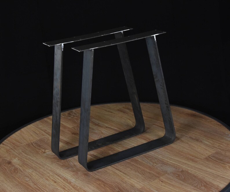 2 X Trapezoid Table Legs Dining Pedestals in Industrial Etsy