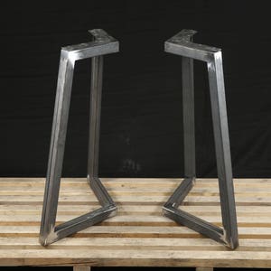 Metal Table Legs, Metal Legs, Powder Coated SET of 2