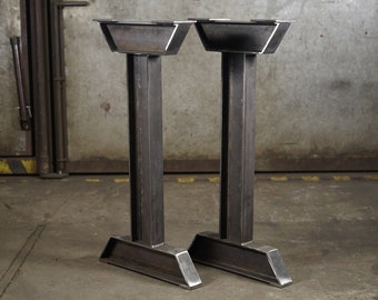 Metal table legs, Bar Height Table Legs , Steel table legs,  Industrial Bar Height Legs, Set of 2