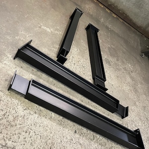 Industrial Table Legs, Set of 4 Metal Table Legs, DIY I-Beam Steel Table Legs, 72cm Tall Steel Legs For Desk, Legs For Wood Top