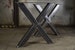 Metal Dining Table Legs. Heavy Duty Steel Table Legs (set of 2 legs, 28' = 71 cm), Bench Legs, Iron Desk Legs. Industrial, X shape, IN STOCK