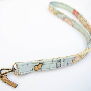 Weltkarte, Lanyard, Reise-Thema Lehrer Ausweishalter oder Ausweishalter, Lanyard für Schlüssel.