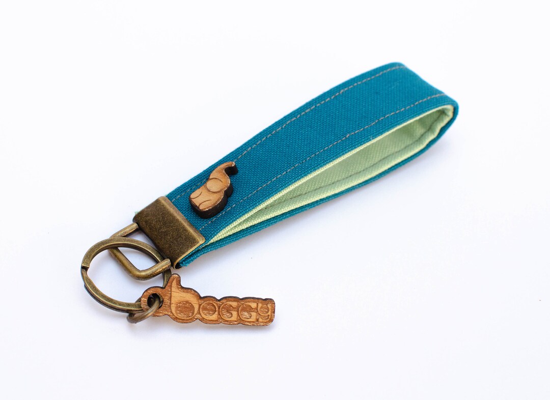 Unisex Plasticfree Canvas Key Wristlet Etsy