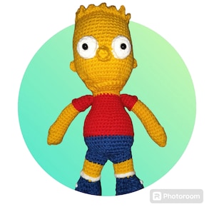 Bart Simpson crochet doll handmade