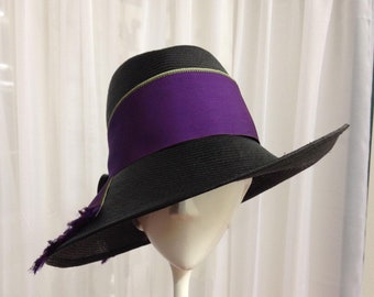 Garden Party Hat, Wedding Hat, Women's Summer Hat, Straw Hat, Racing Hat