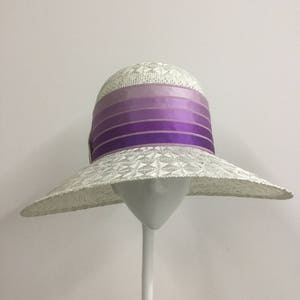 Wedding Hat, Garden Party Hat, Downton Abbey Hat, Gatsby, Brimmed Cloche, Straw Hat, Women&#39;s Summer Hat, Mother&#39;s Day
