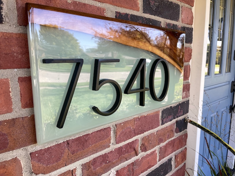 Custom Epoxy House Address Sign, House Numbers Plaque, Decor Etsy