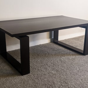 Simple Modern Coffee Table Square Leg Coffee Table Solid Oak - Etsy