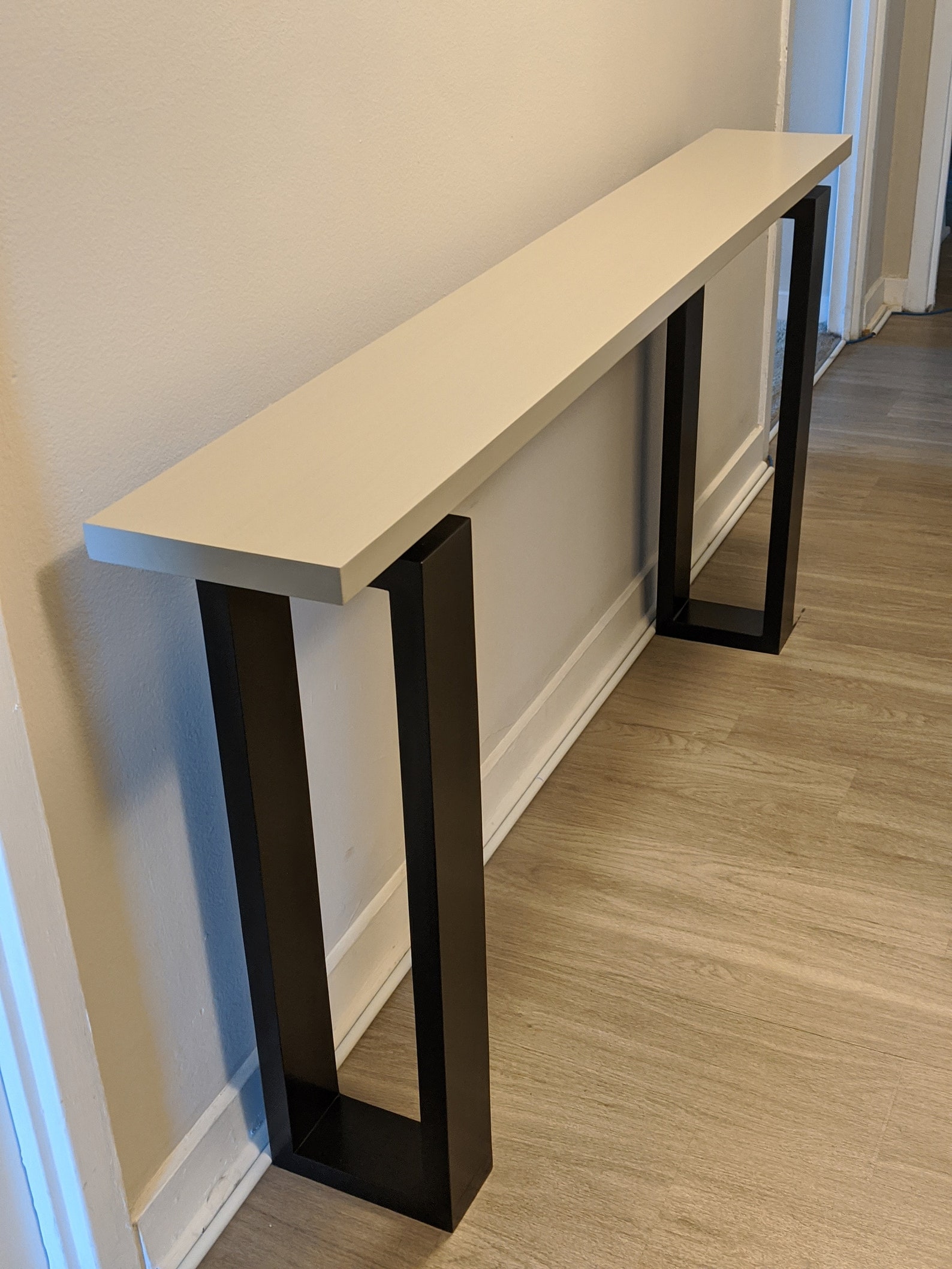 Simple Modern Hallway Table Floating Top Console Table - Etsy