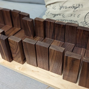 Handmade Record Holder Wall Mount | Minimalist Floating Record Shelf | Now Playing Album Display | Solid Walnut, Maple, Mahogany image 10