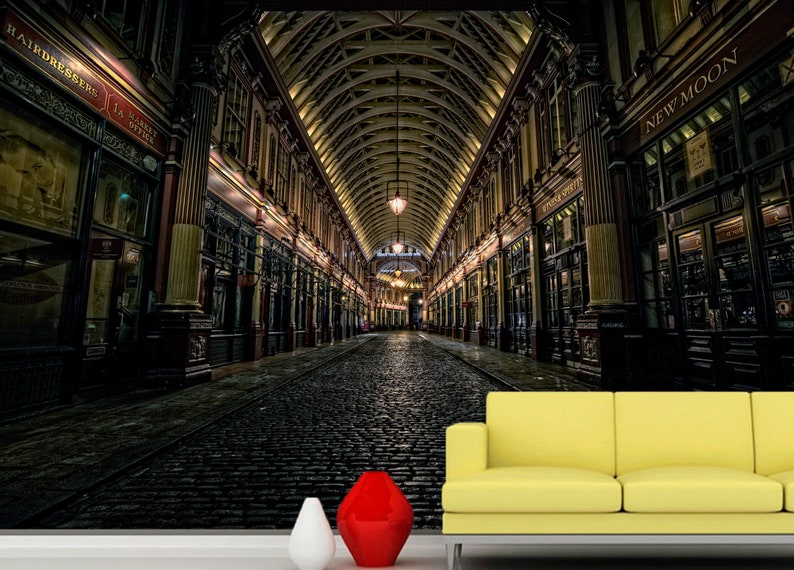 Diagon Alley Custom Wall Mural For Kids Harry Potter Living Room Home Decoration Sku 20384