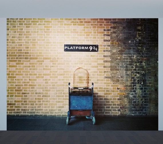 Platform 9 3 4 Wall Mural For Kids Custom Wall Decor Custom Etsy