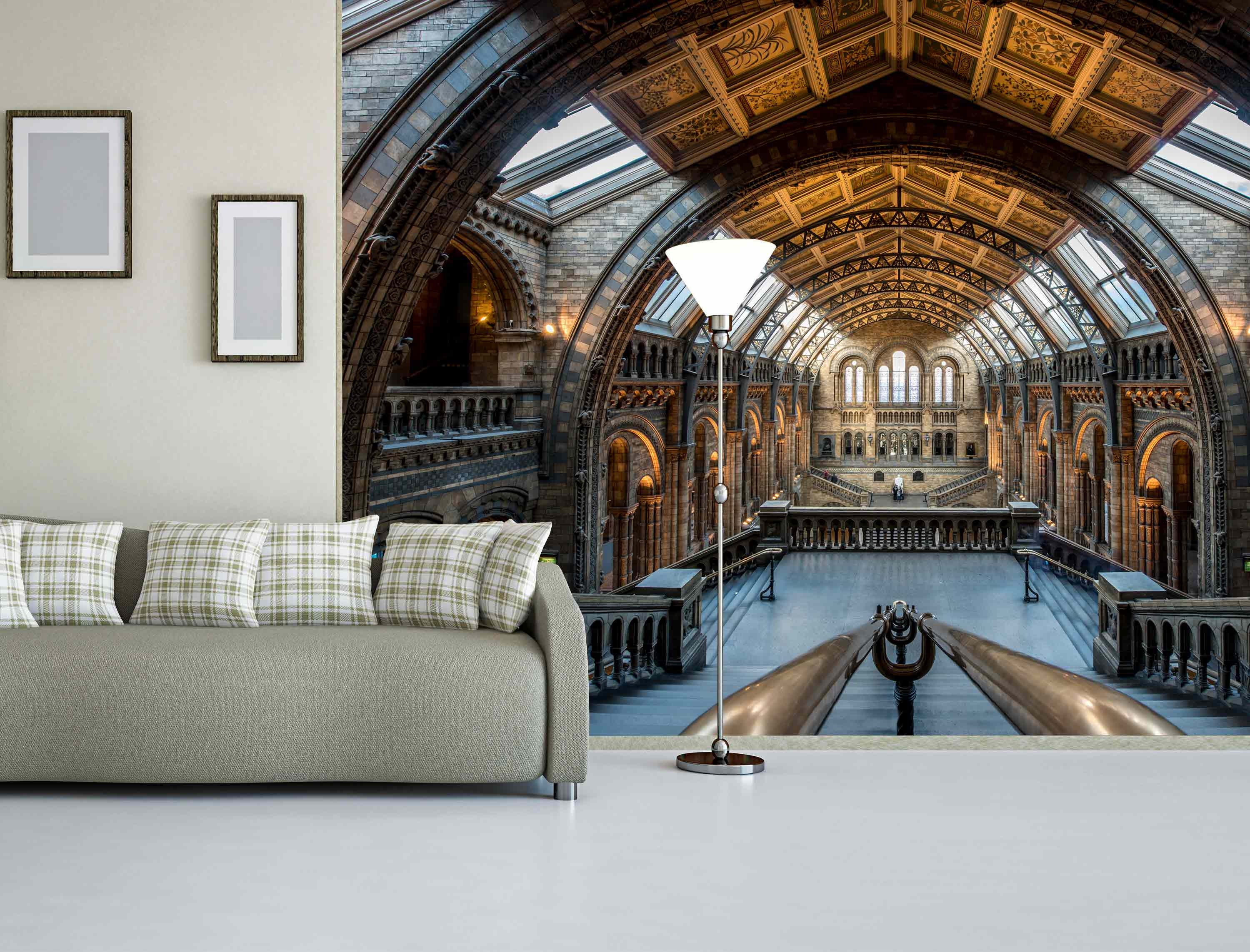 Old Castle Interior Wallpaper Murals Gothic Room Wall Decals Etsy