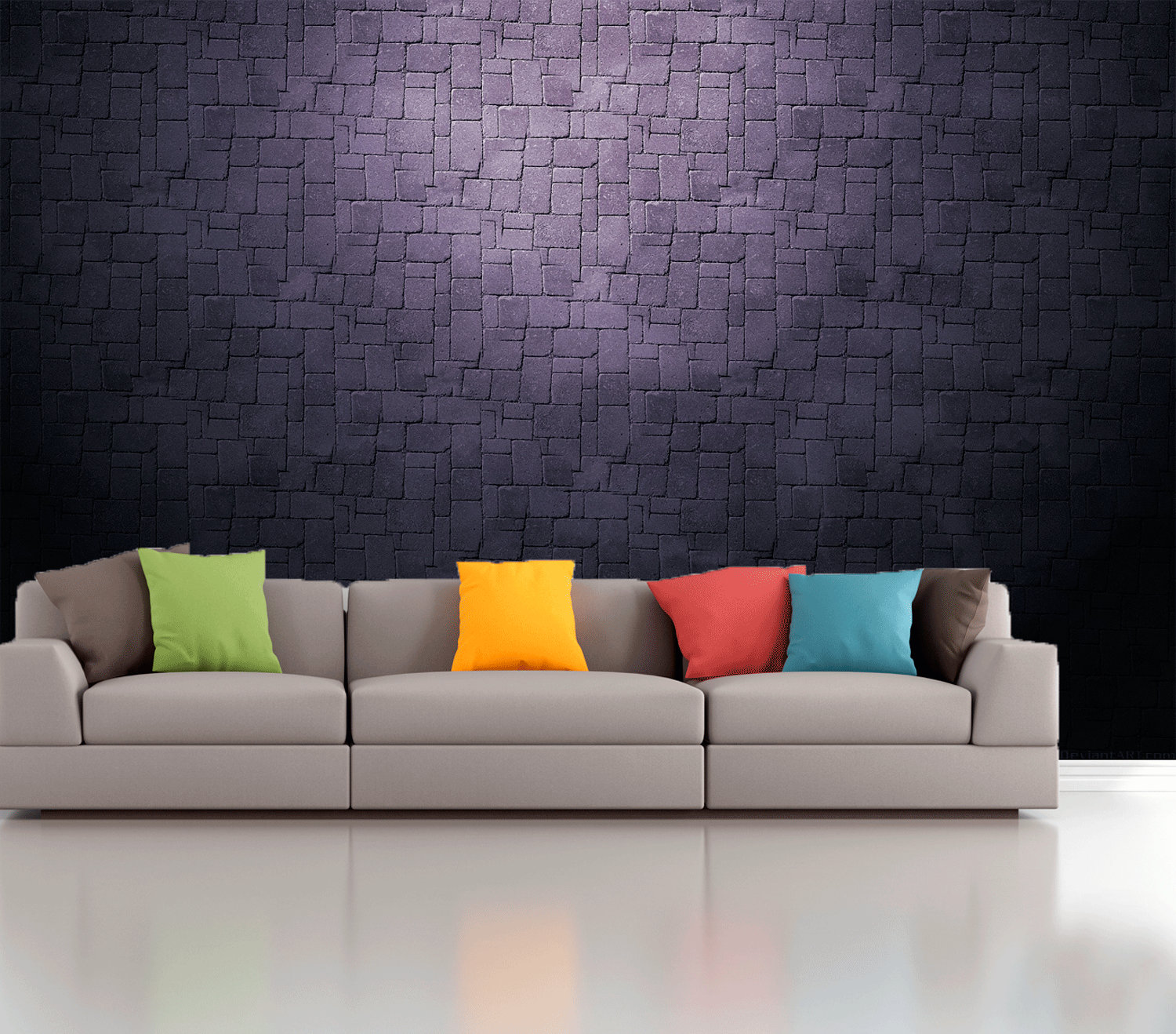 Black brick removable wallpaper Loft wall mural Rustic Etsy