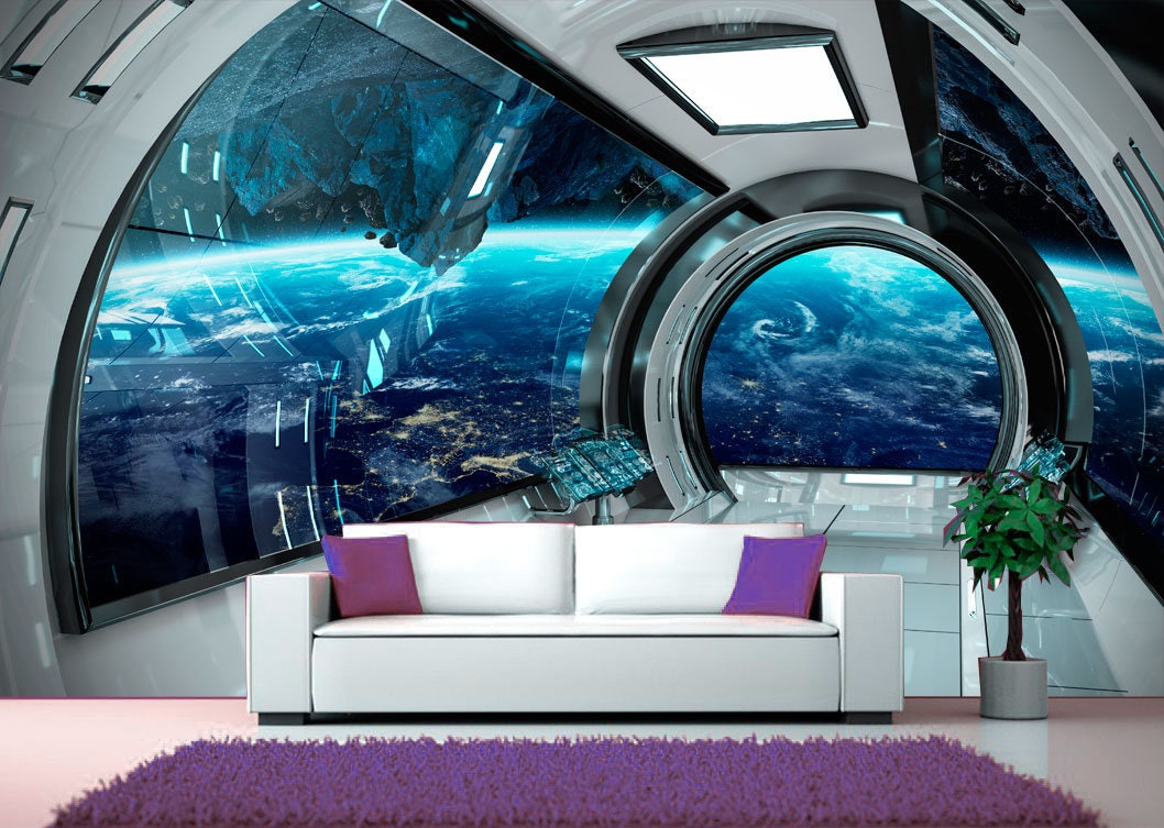 宇宙と音楽　幻想的な風景と人物鉛筆画 （豪華なフレーム付き）　インテリア Amazon.co.jp: 絵画 宇宙惑星アート絵画インテリア 絵画 太陽系宇宙