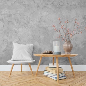 Grey Concrete Effect Peel and stick wall mural Room Wall Decor Concrete wallpaper Repositionable removable wallpaper Decor Textured
