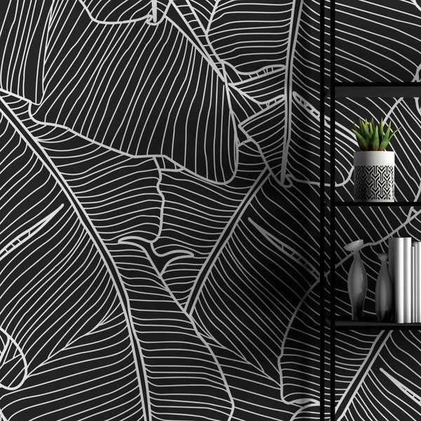 Banana Leaf Wallpaper Etsy