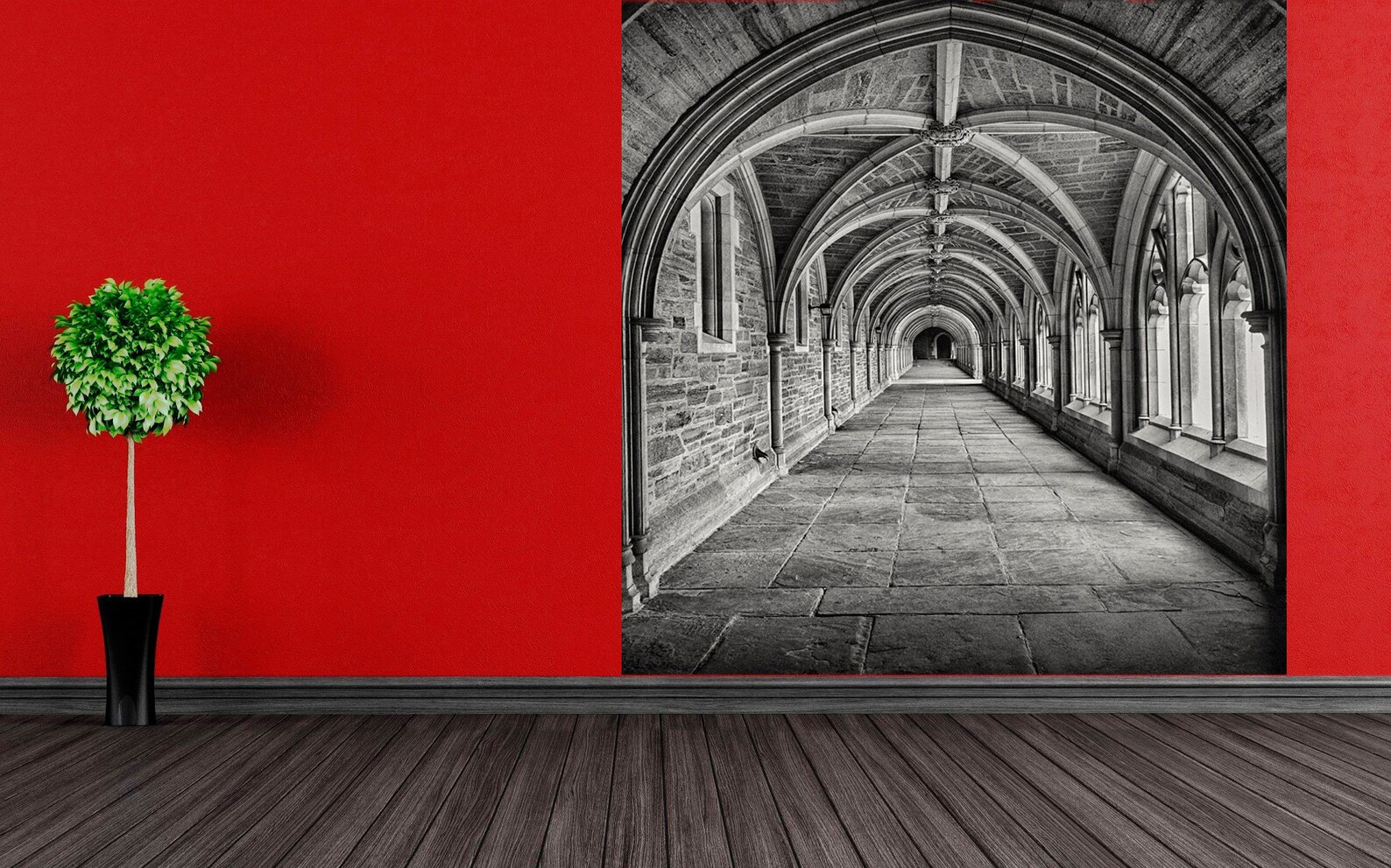 Castle wall mural Gothic castle wallpaper murals for interior Etsy